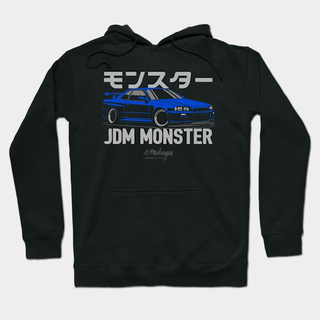 JDM monster Hoodie by Markaryan